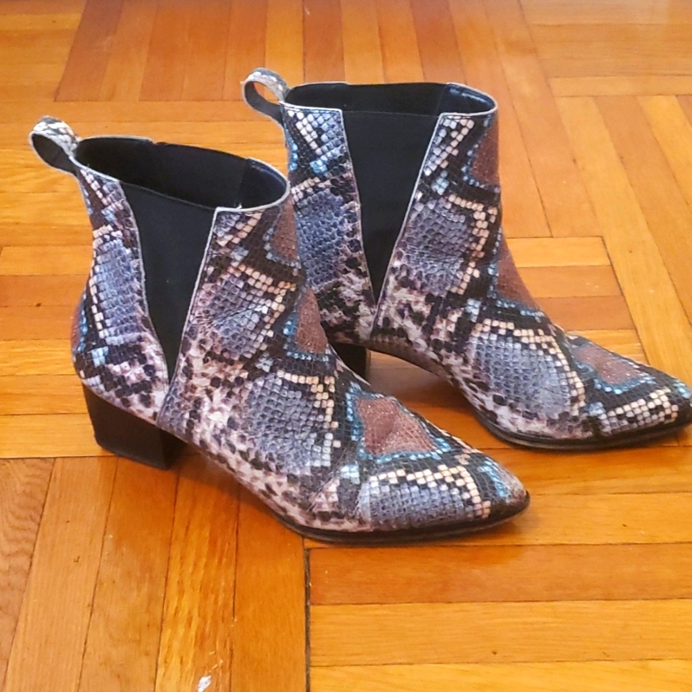 Able snakeskin boots